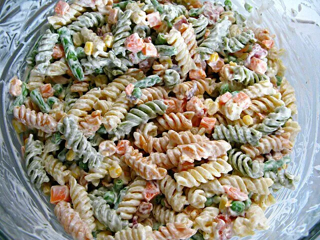 Snapdishの料理写真:Bacon Ranch Pasta Salad 😊 ❤ 😊 #Salad #Pasta #Pork #Meat/Poultry #Side dish #Quick and easy 😋 ✔ 😋|Alisha GodsglamGirl Matthewsさん