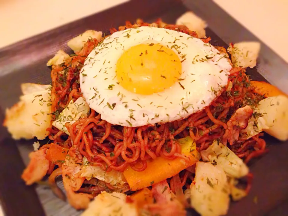 nonさんの料理 nonン家の宇都宮焼きそば❤️|ゆぅみんさん