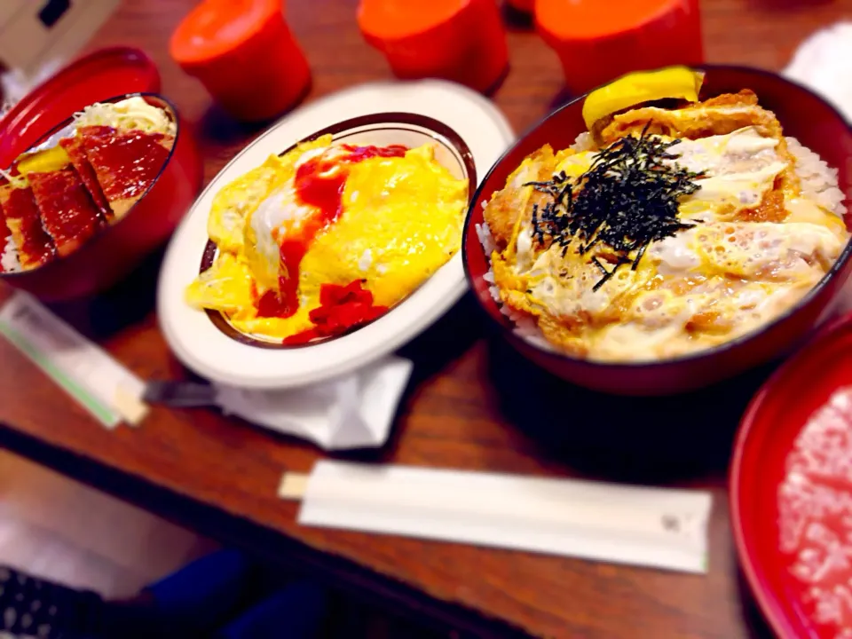 ハムカツ丼オムライスカツ丼|めーたんさん