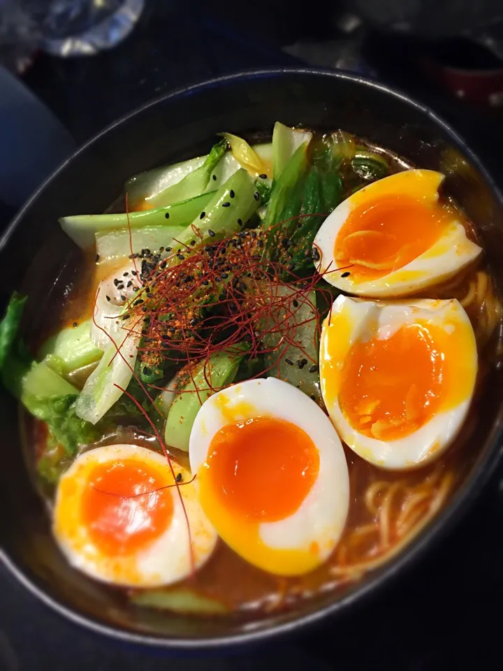 玉子だらけの麻辣湯麺 カラウマ！|takarkiさん