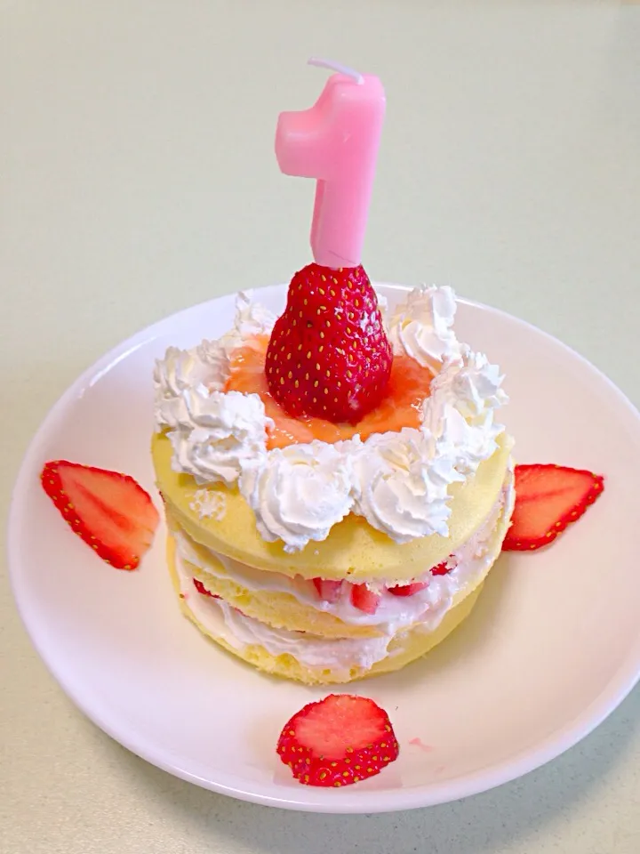 1歳のお誕生日ケーキ|Shirokoさん