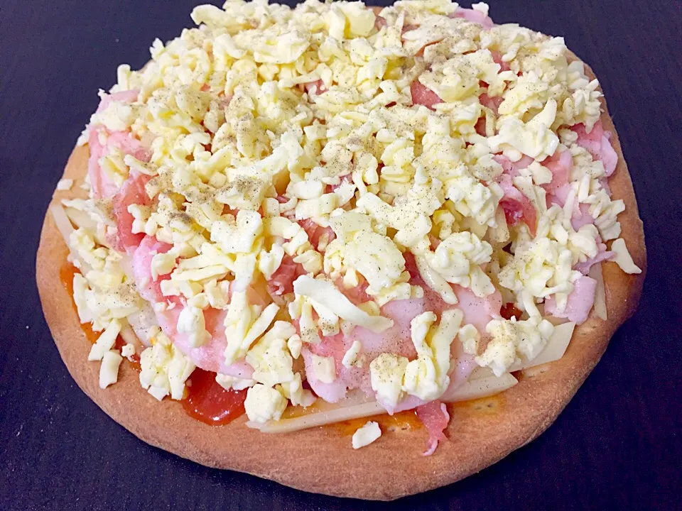 ham pizza|ハーさん