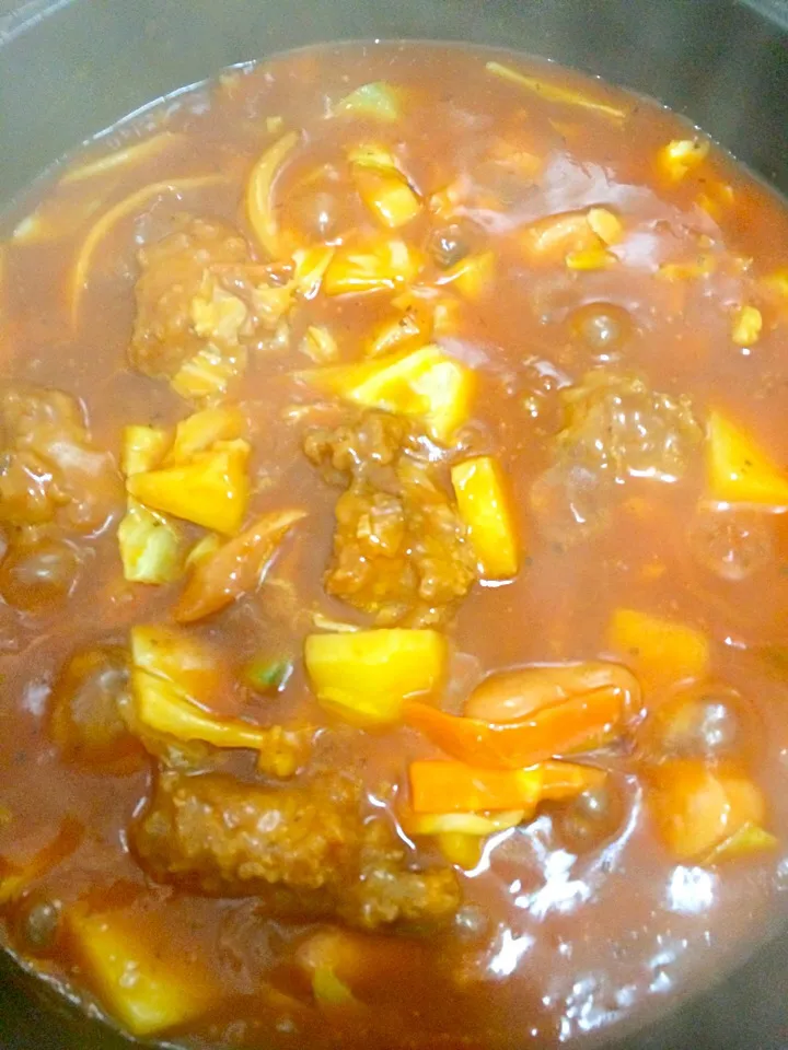 Chicken afritada with veggies|Nina Kinessa Htutさん