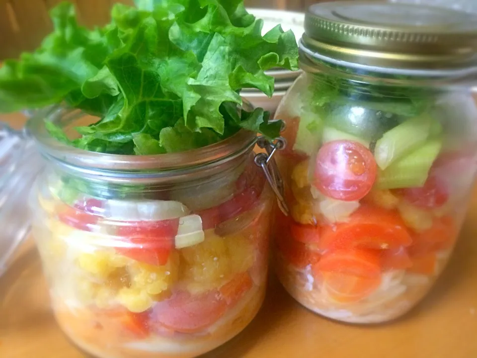 Like a Mason jar Salad|Masakiさん