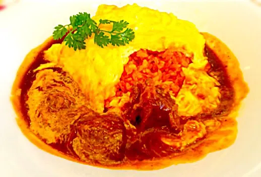 ビーフシチューオムレツ ❤️大大好き‼︎ - Beef stew omelet 😋✨|Liezlさん