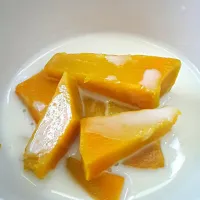 Snapdishの料理写真:pumpkin with coconut milk|Benny,Newbies' gluten free cookingさん