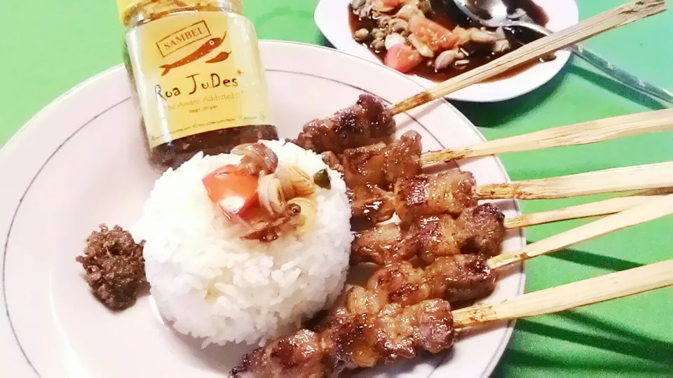 Snapdishの料理写真:Satay Kambing and Roa Judes #Chilli|Johan Handokoさん