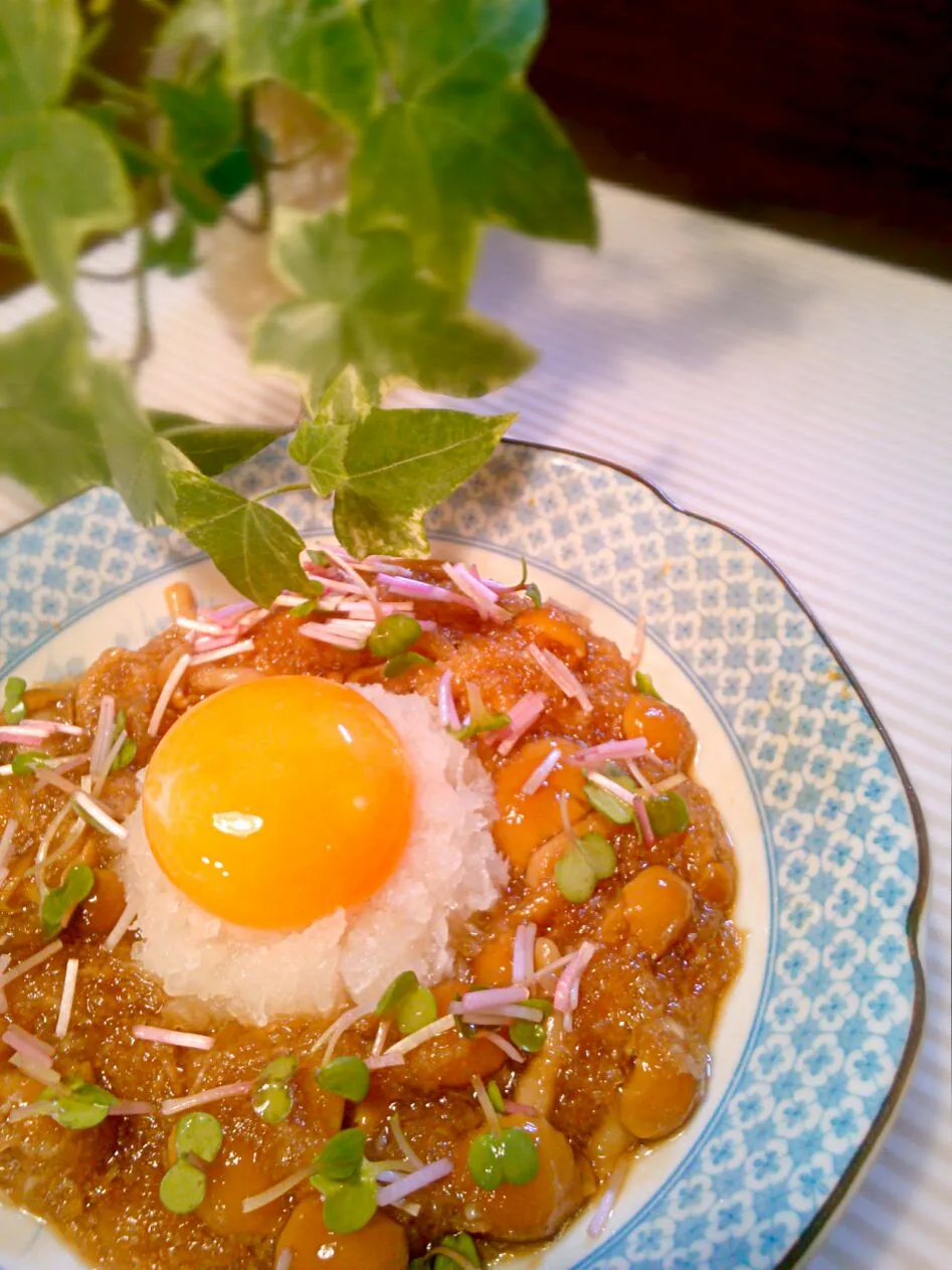 nameko mashrooms dressed with grated radish!!|和田 匠生さん