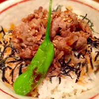 Snapdishの料理写真:料理長が作ってくれる、絶品和牛丼‼︎|南雲貴生さん