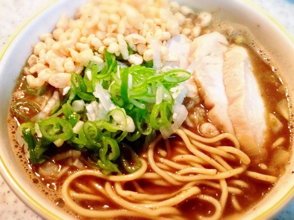 激煮干し&比内地鶏スープのパツパツ麺ラーメン❤️|桃実さん