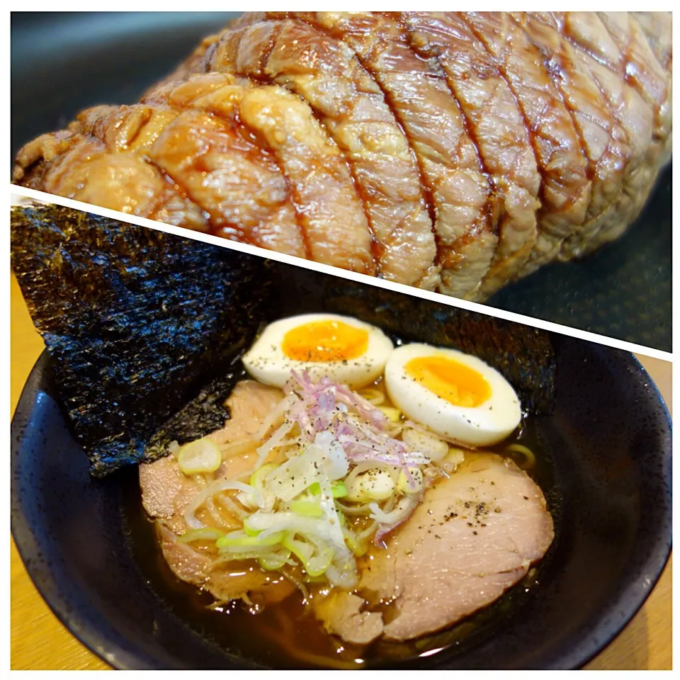 ラーメン！スープは、チャーシューの煮汁、野菜、カツオ、煮干しの醤油味！^^|バジル🌿さん