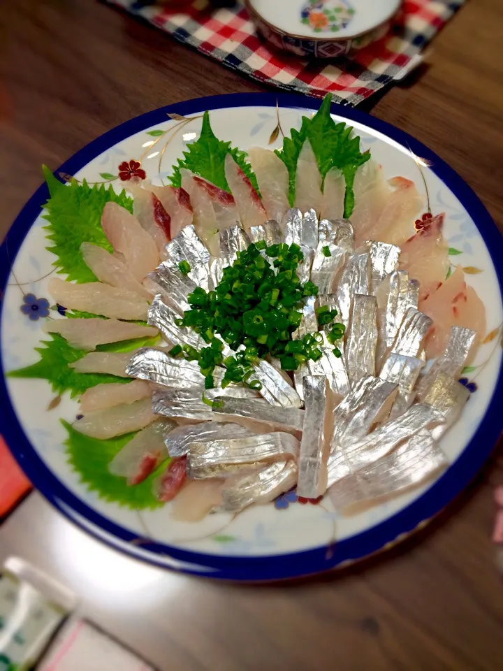 旦那が釣った太刀魚と鯵|ひろみさん