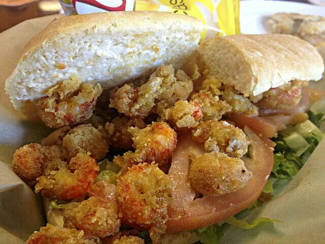 2014 Food Recap 🎭 ❤ 🎭 Crawfish Po'Boy at Dempsey's Po'Boy in Baton Rouge Louisiana #Lunch in June #Sandwich #Seafood 🌊 💟 🌊|Alisha GodsglamGirl Matthewsさん