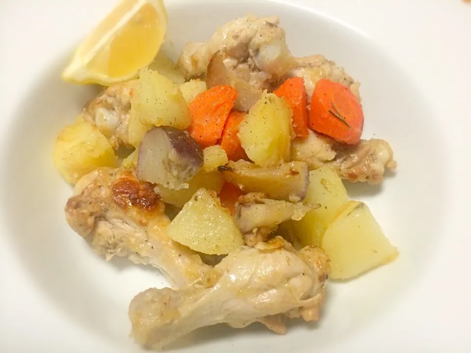 Roast chicken with vegetables|Masakiさん