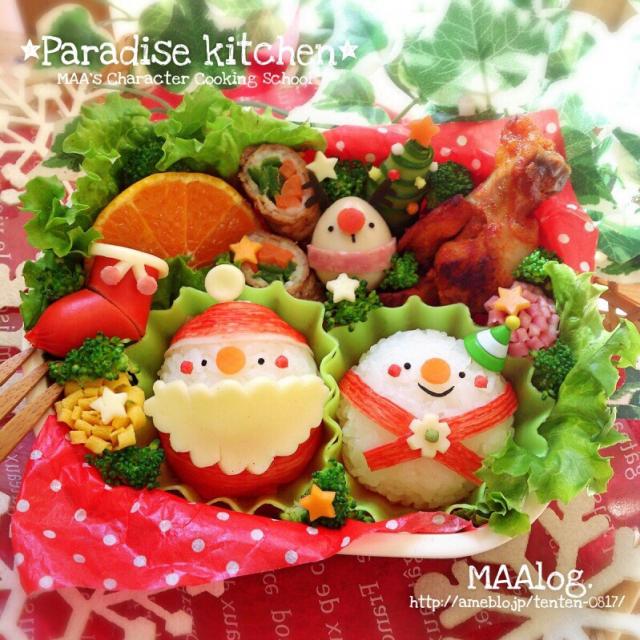 表情豊かなキャラクターたちにほっこり Maaさんのお料理が可愛くてキュン死寸前 クリスマスバージョン Snapdish スナップディッシュ
