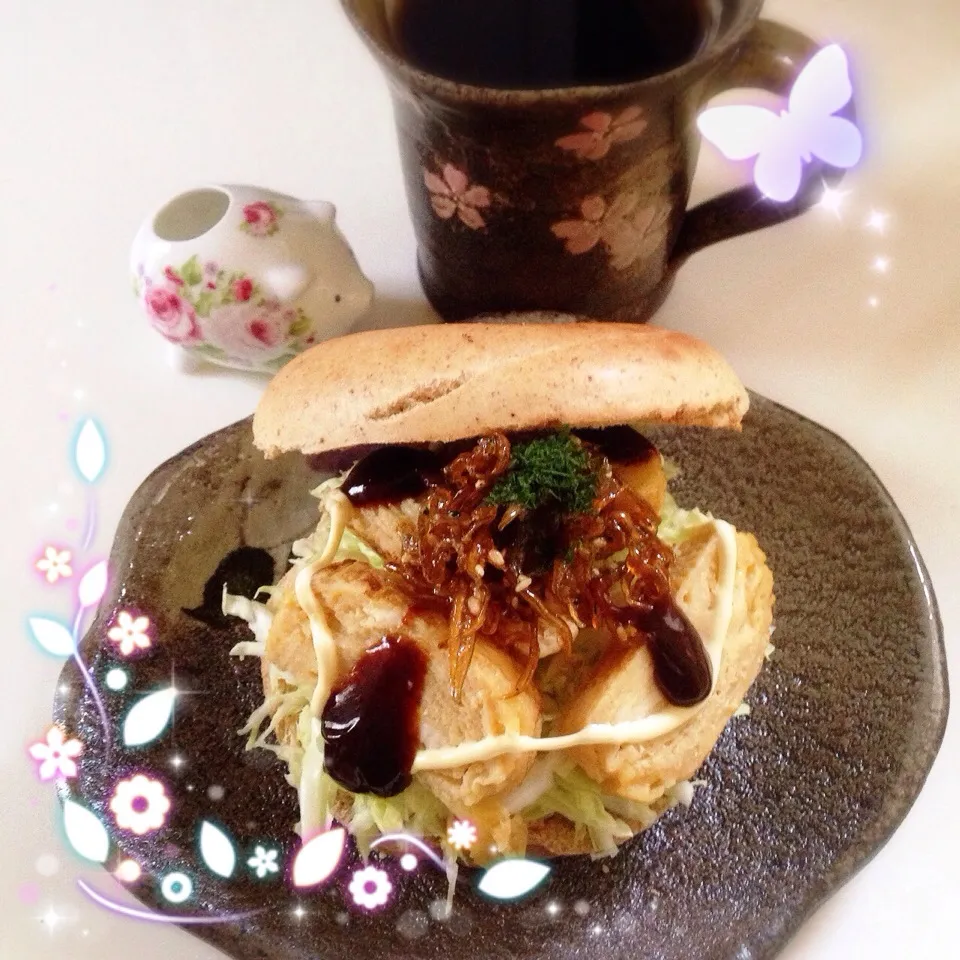 卵焼きクリームチーズ＆しらすのくぎ煮、甘味噌タレ💕|Makinsさん