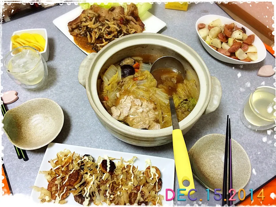 Snapdishの料理写真:12/15の夕ご飯🍴|みきぴょん♪さん