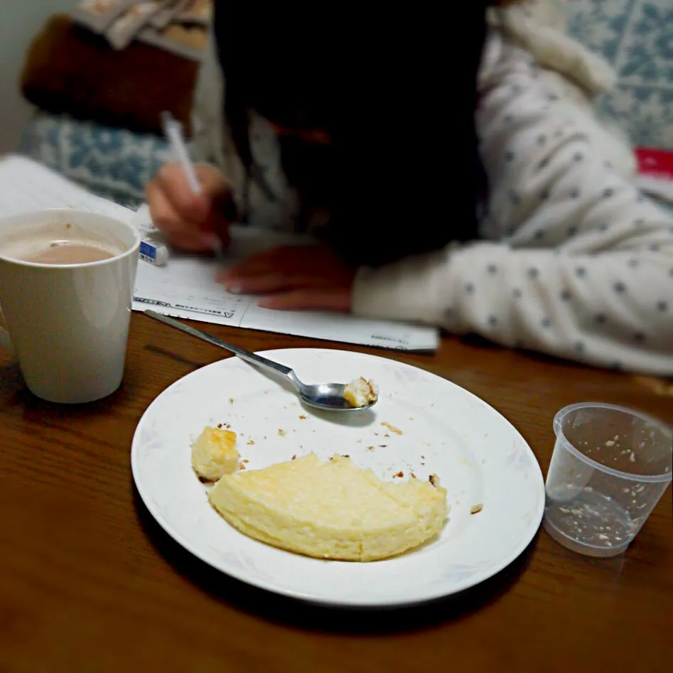 失敗したチーズケーキ(；´・ω・)妹ちゃんが全部食べてくれたw|れなぴょんさん