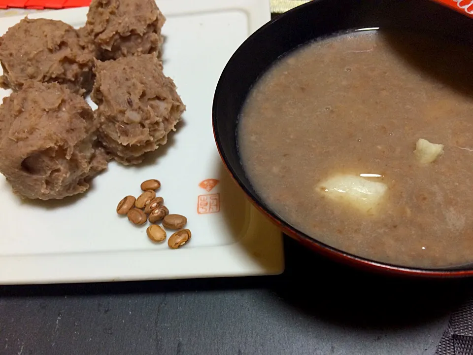 フェイジョン うずら豆 カリオカ豆で おはぎとお汁粉 ビタミンBと亜鉛が豊富 少し粘りがある仕上がりクセはありません😊|佐野未起さん