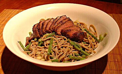 2014 Food Recap 🎭 ❤ 🎭 Wild Duck Breast With Soba #Noodles #Salad at Oakland Organic Farmer's Market in Louisiana 😀 #Game #Lunch|Alisha GodsglamGirl Matthewsさん