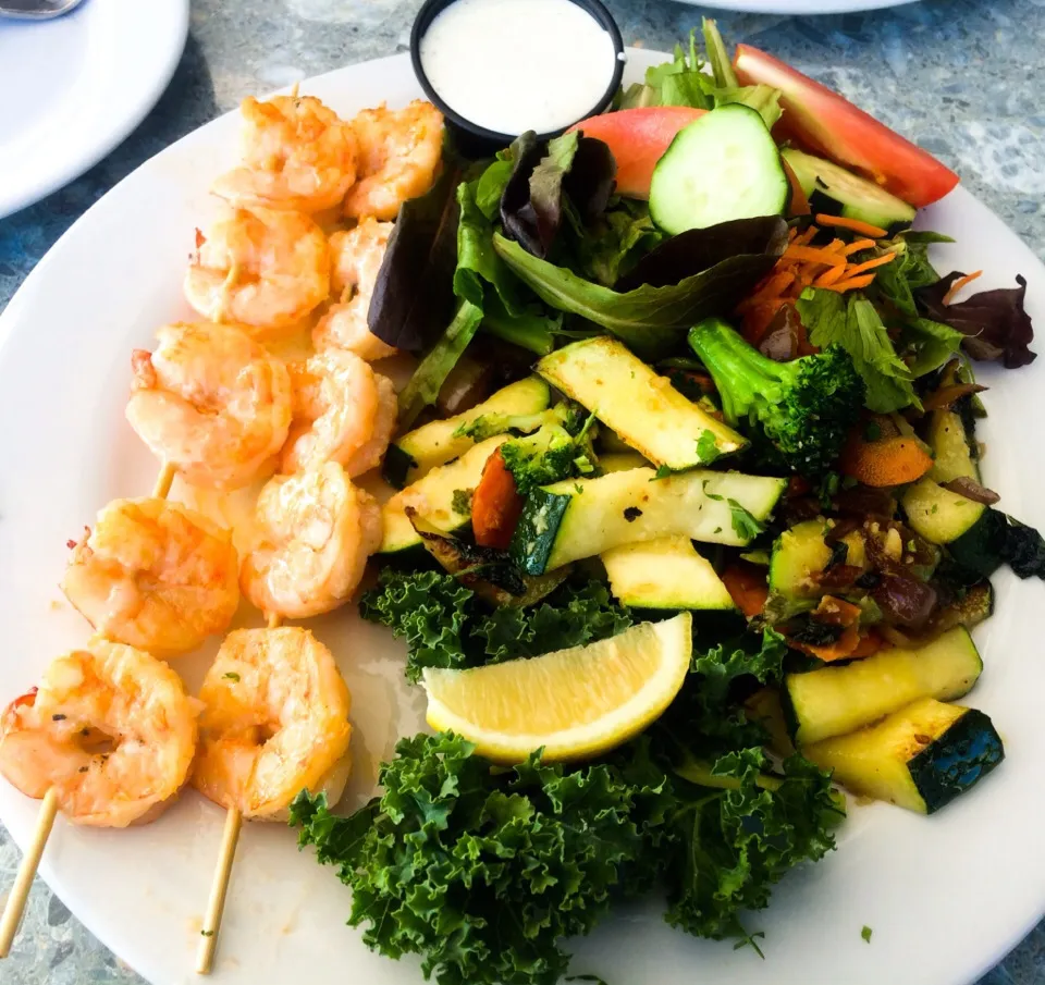 Grilled Shrimp with Vegetables from Tony P's|sooprcoolchicaさん