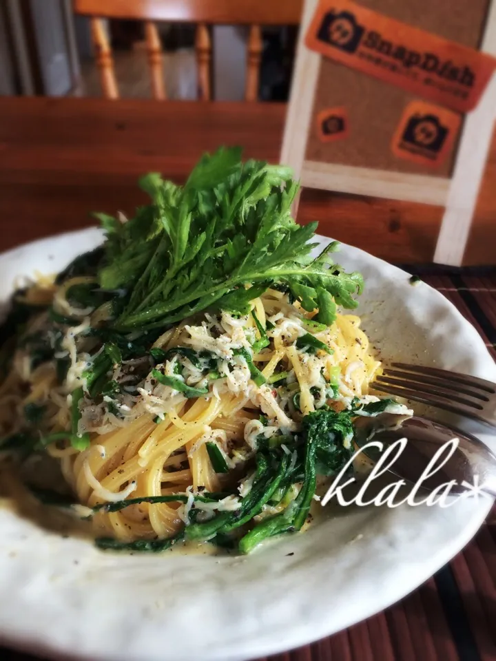 Kentaro Kayamaさんの料理 今日のまかない「THE 春菊🌿」今年食べ納め‼︎|くららさん