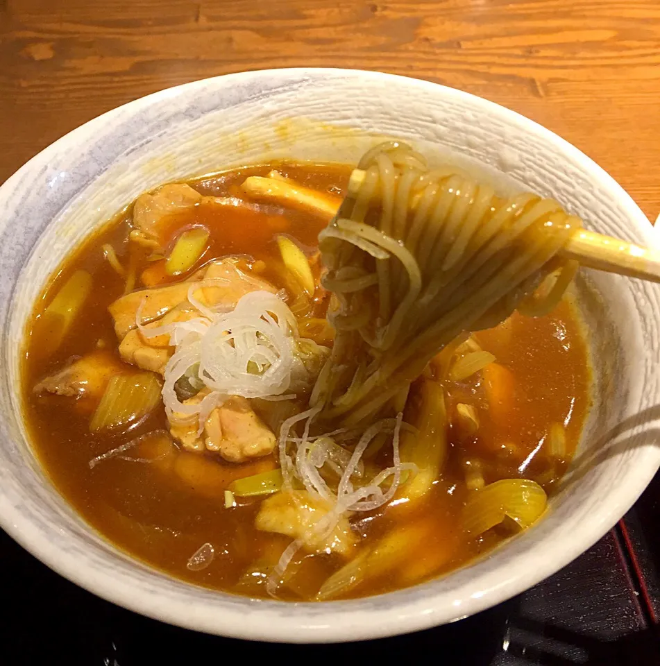 お昼はご近所の蕎麦屋さんで カレー南蛮そば|kokoさん