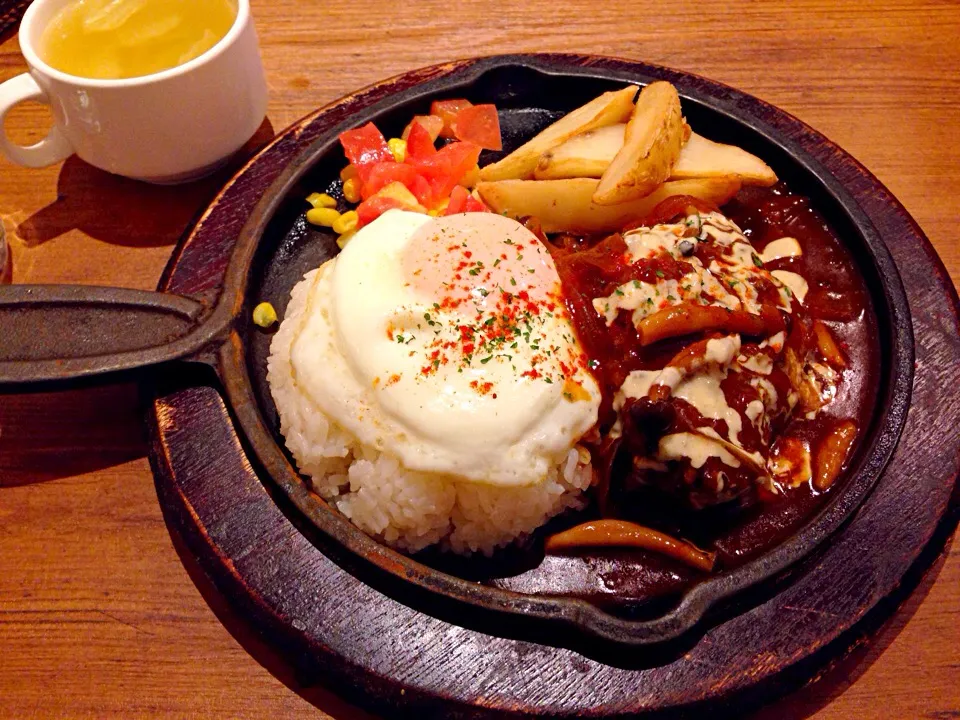 Snapdishの料理写真:ロコモコ丼|SEIKAさん