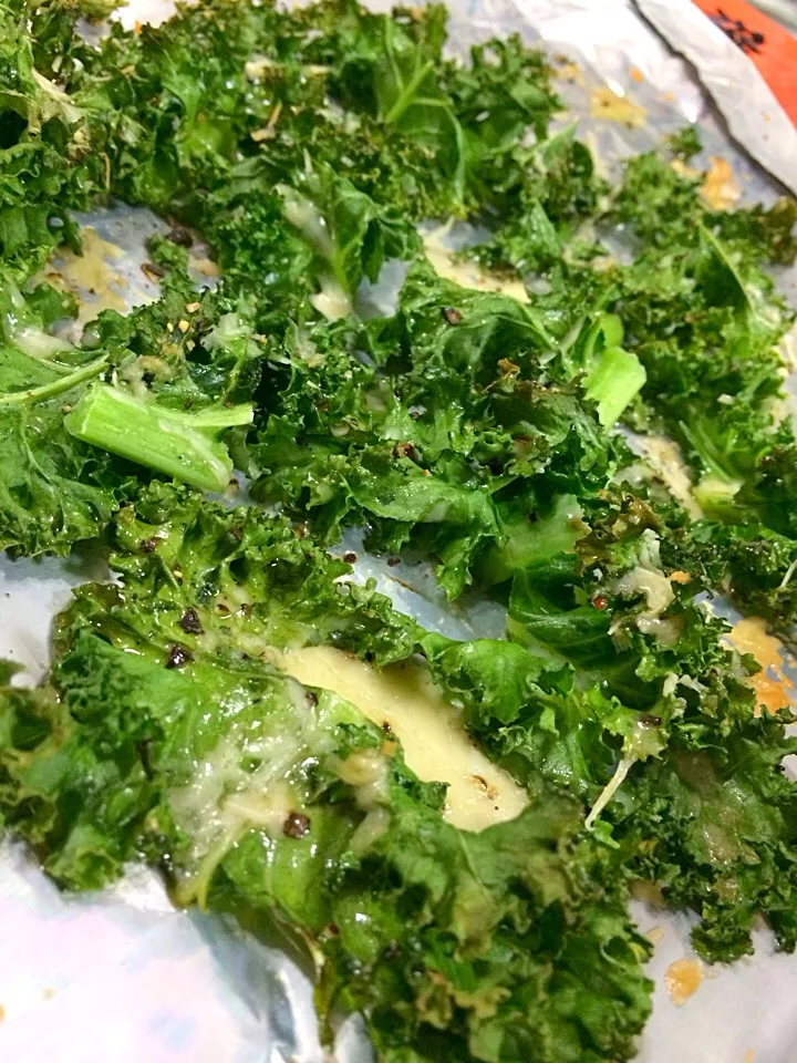 Baked Kale with cheese|prissyさん