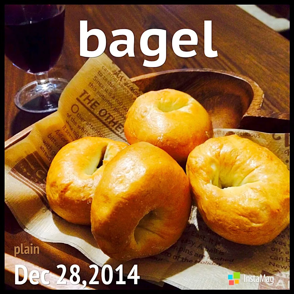 Snapdishの料理写真:plain bagel|まきんすぱん///さん