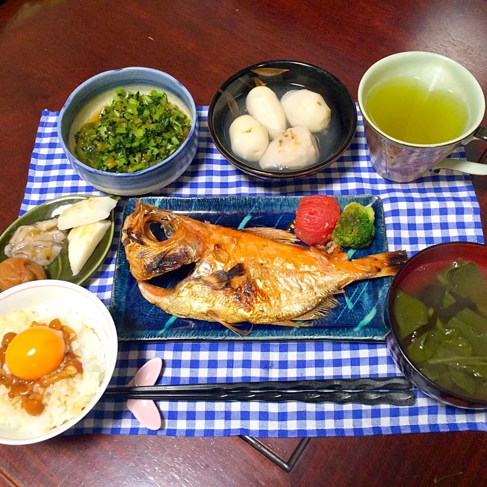 金目鯛の開き和定食🍚|♥️さん