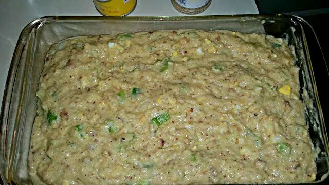 My Southern Cornbread Dressing Ready for the Oven #Bread #Chicken Gizzards #Rice #Vegetable #Main dish #Side dish  😆 😆 😆 #Holidays/Celebrations|Alisha GodsglamGirl Matthewsさん