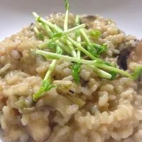 Risotto with leek and cremini mushroom|Josie Yipさん