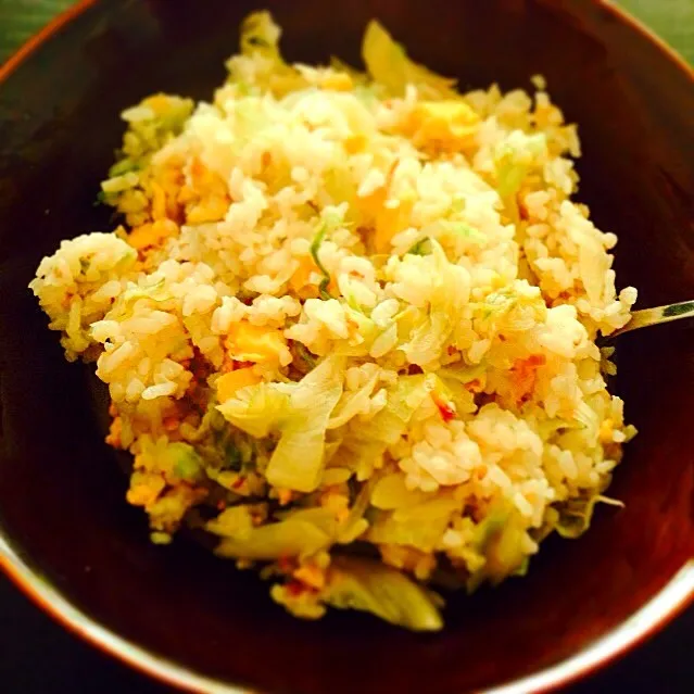 Lettuce fried rice with sesame seed and oil|Seagrapesさん