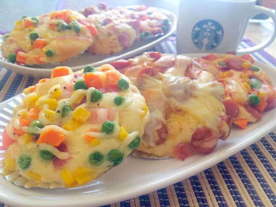 Snapdishの料理写真:さくらさんの料理 お惣菜パン◡̈♥︎|miyuさん