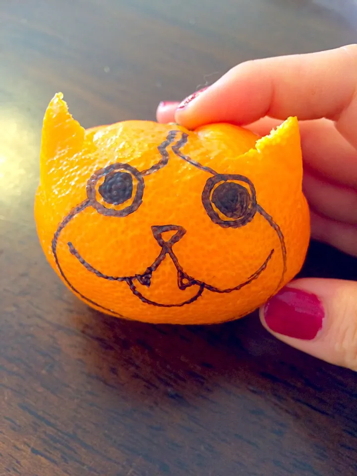 こども食堂さんの料理 妖怪ウォッチ🍊ホノボーノみかん🍊|くぽさん