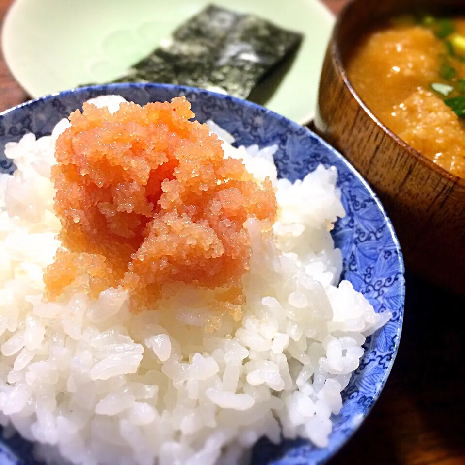 ゆず明太子と炊き立て朝ご飯♡|angiee♡さん