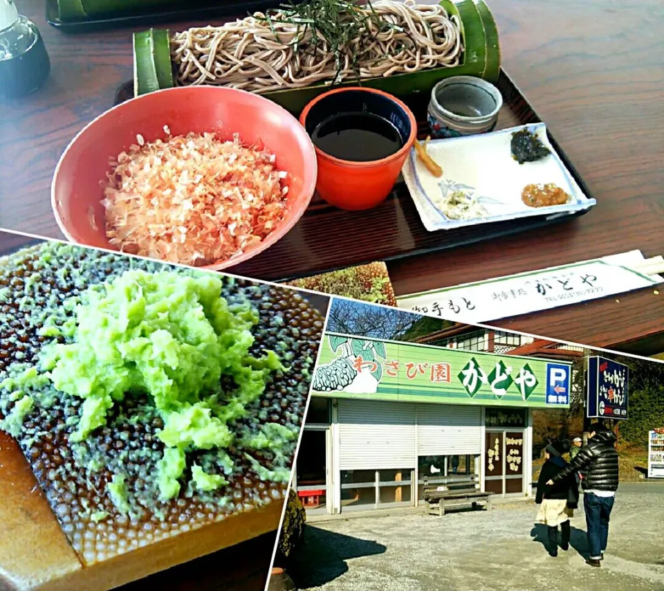 わさび園かどや＠静岡県賀茂郡河津町
わさび丼と蕎麦のセット 1,200円
#蕎麦 #静岡県賀茂郡 #孤独のグルメ|しんたたさん