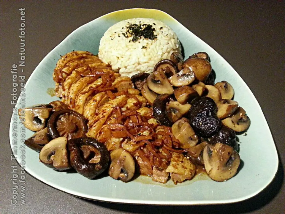 Duckbreast, rice and mushrooms|Frank&Jolanda - Eteninbeeldさん