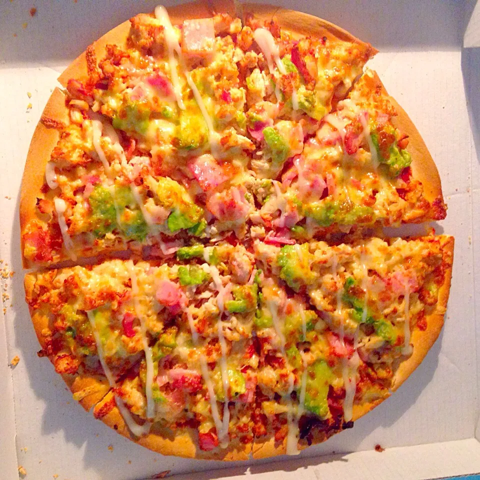 Pizza at work for NYE|Chrisy Hillさん