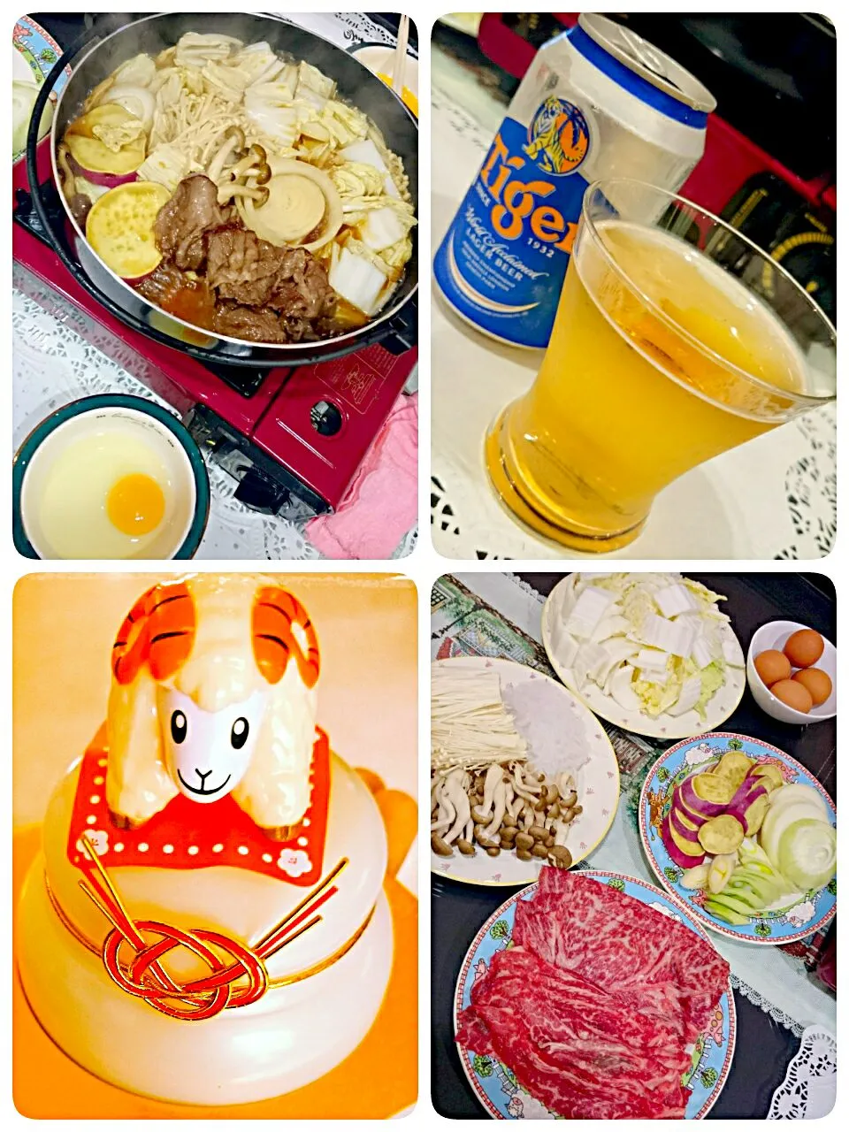 new year eve's dinner "Sukiyaki"|sanaさん