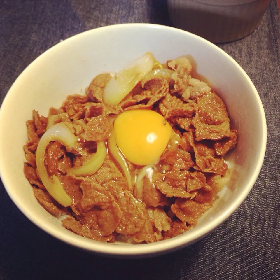 大豆のお肉で牛丼丼|りかんヌさん