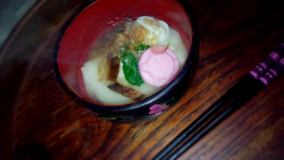 おばぁちゃんがついた餅でお雑煮|あぁちゃんさん