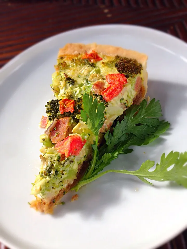 Snapdishの料理写真:Country quiche 🌿🍄🌱|Nonononoさん