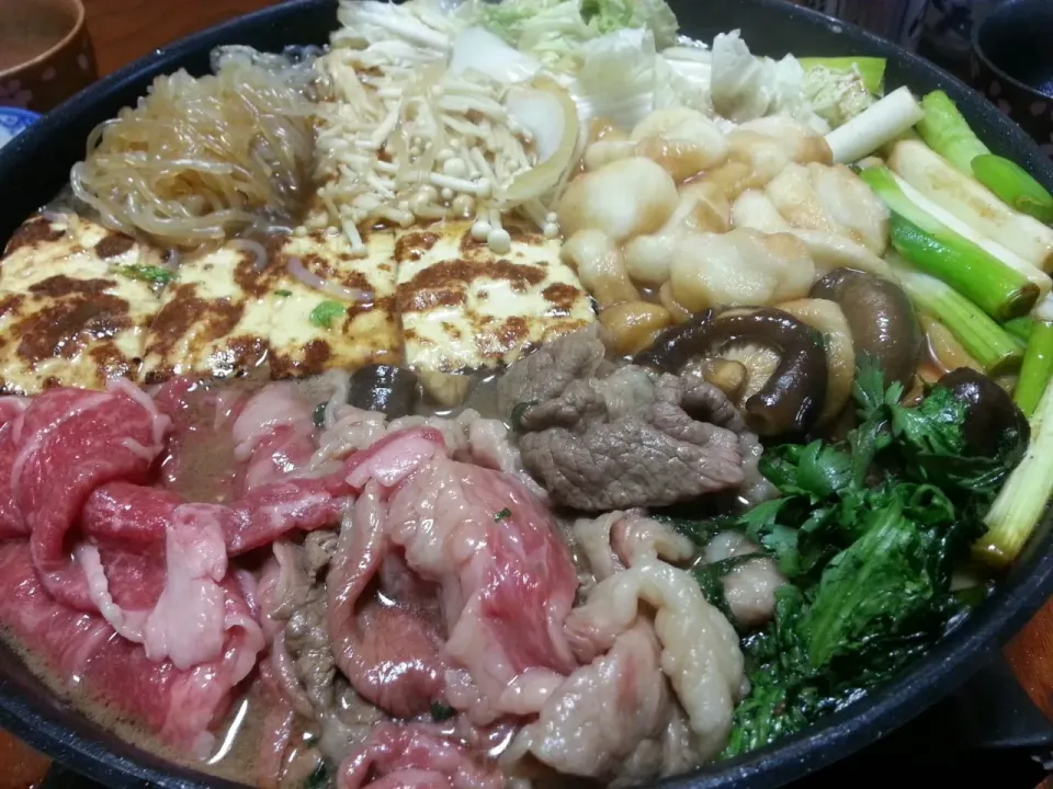 Snapdishの料理写真:今日は肉祭～♪　The SUKIYAKI♪|BUBUさん