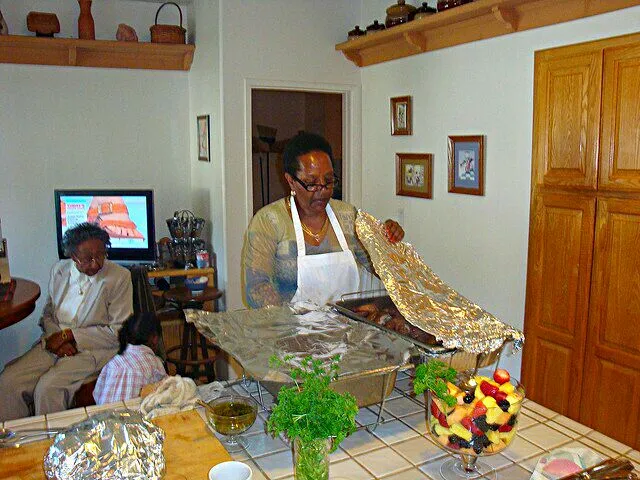 My Aunt at our Family Cabin prep for #New Year #Lunch #Dinner #Main dish #Holidays/Celebrations FAMILY FOOD FUN 😆 😆 😆|Alisha GodsglamGirl Matthewsさん