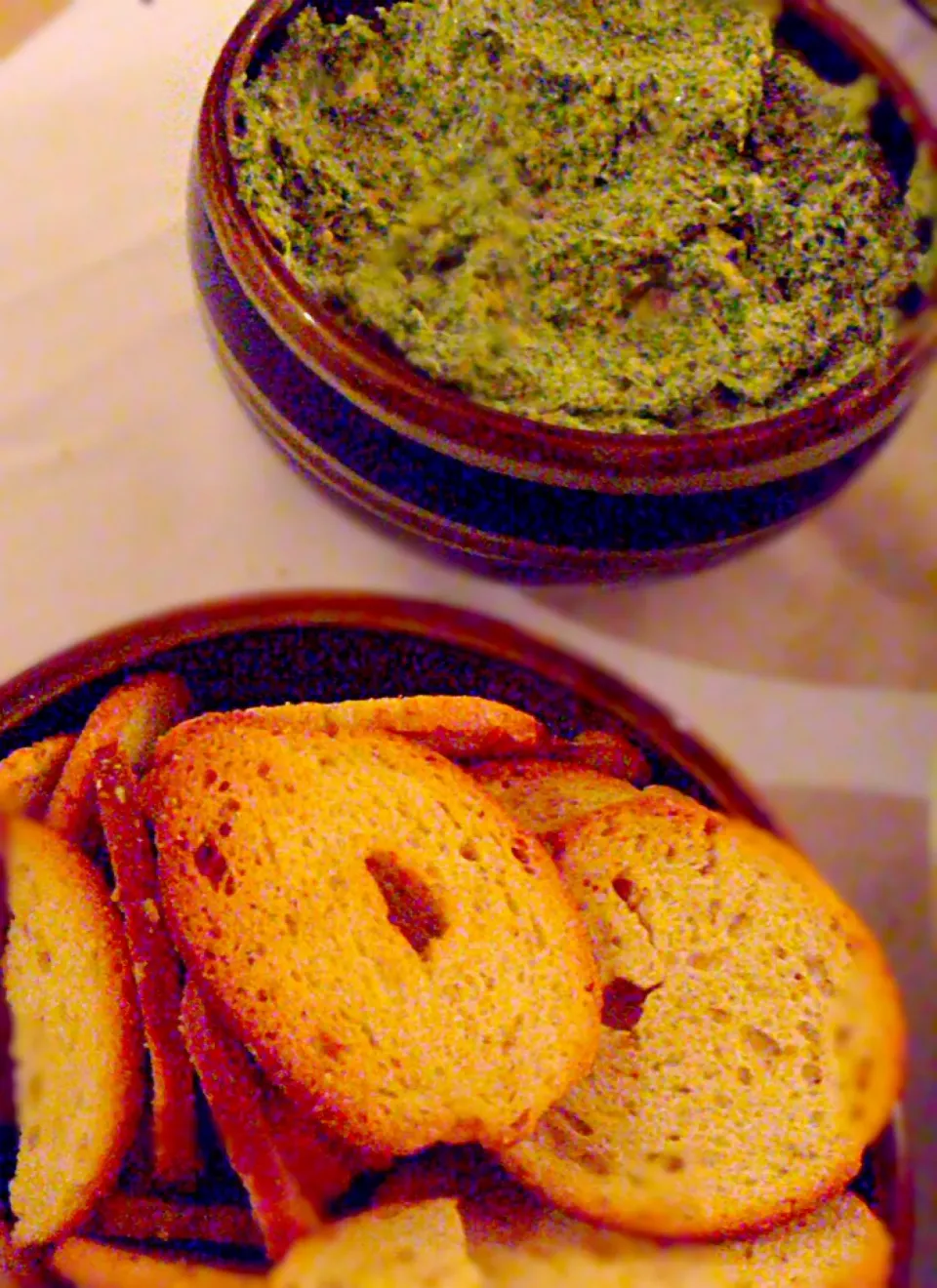 GaRLiC toaStS AnD sPiNacH Dip|GeMzKiTchさん