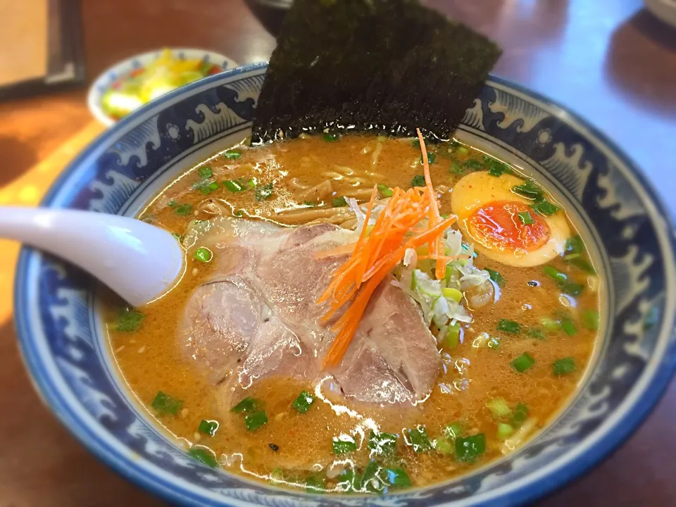 Snapdishの料理写真:Maru Miso w/soft boiled egg|Samuel Naylorさん