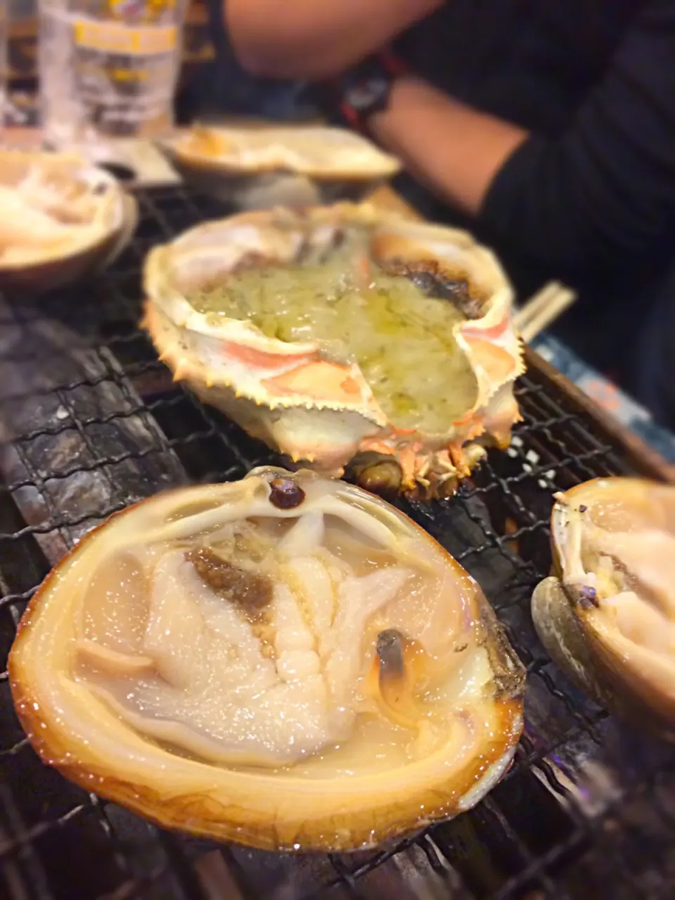 カニ味噌甲羅焼きとホッキ貝|arujiさん