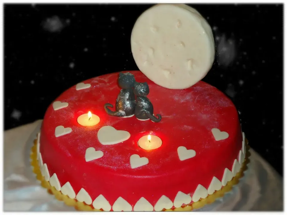 #romantic #love #cutness #cats #Valentine's Day #red #passion #yummy|Luisa Amorosoさん